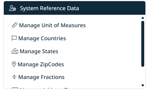 System Reference Setup Tile